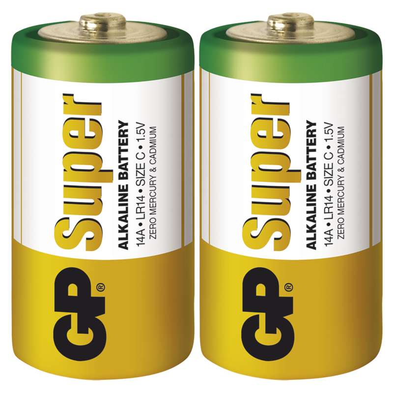 Alkalická batéria GP Super LR14 (C) 2ks