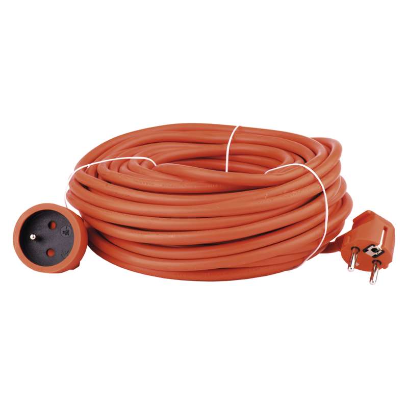 Predlžovací kábel – spojka 30m, oranžový