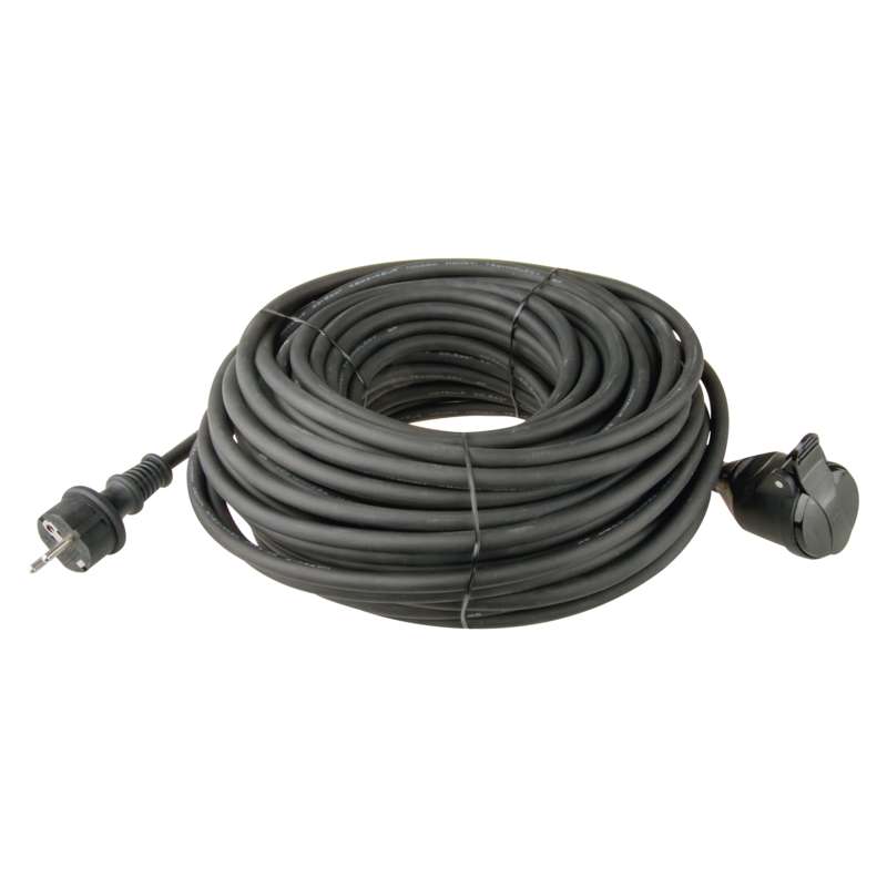 Predlžovací kábel gumový – spojka, 30m, 3× 1,5mm2