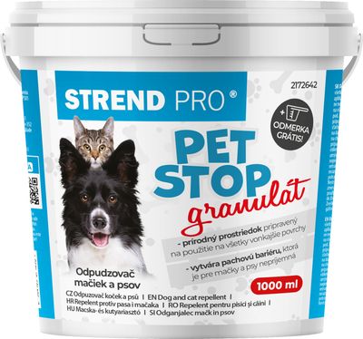 Odpudzova� Strend Pro PET STOP, granul�t, 1000 ml, pr�rodn� pla�i� psov, na ma�ky, na psy,