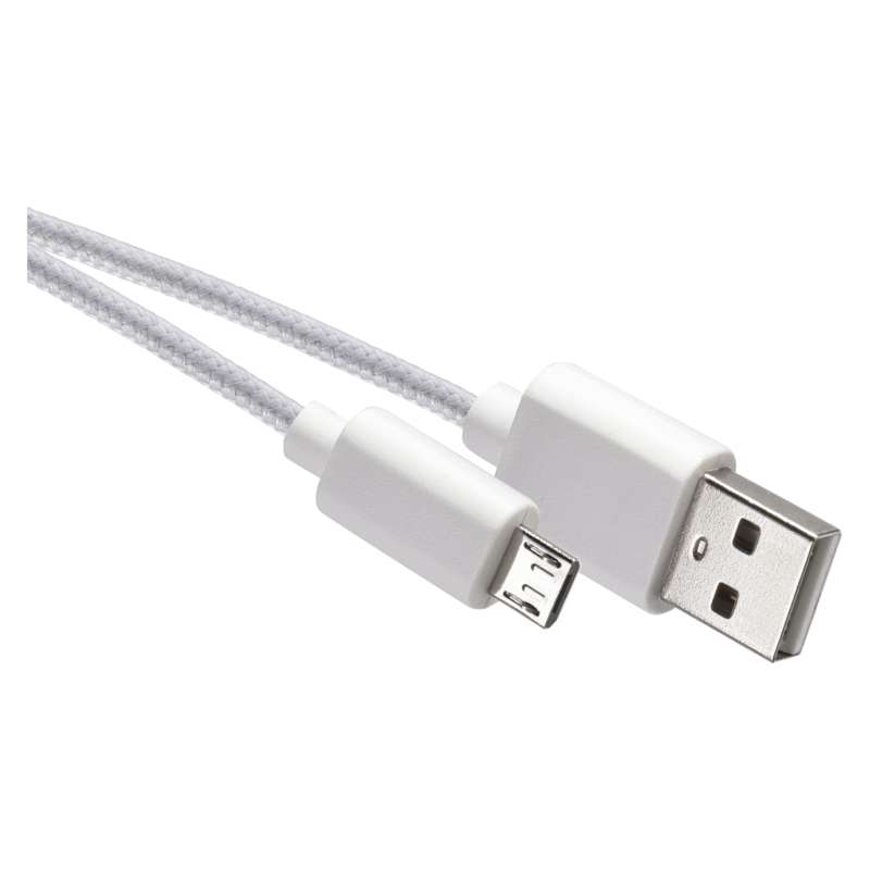USB k�bel 2.0 A/M - micro B/M 1m biely
