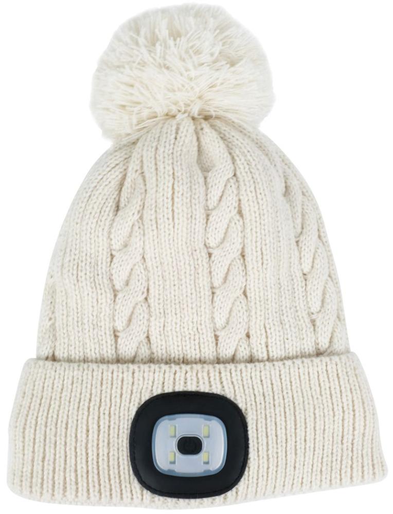 �iapka Strend Pro Damon biela, L, 4x SMD LED, 60 lm, s brmbolcom, WINTER