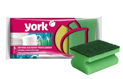 YORK - Hubka na riad 3ks, 9x6,8x4cm