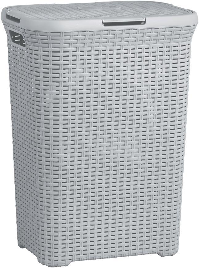 Kôš Curver® NATURAL STYLE 60L, sivý, 44x61x34 cm, na bielizeň, prádlo