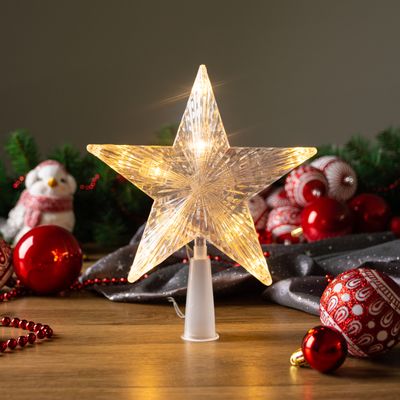 Hviezda MagicHome Vianoce, 10x LED, zlat�, 2xAA