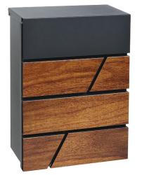 Schr�nka 270x370x110mm s tich�m dovieran�m drevo/antracit matn�
