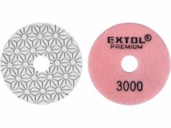 Kot�� diamantov� le�tiaci na such� zips, O100mm, P3000, EXTOL PREMIUM