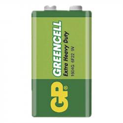 Zinko-chloridov� bat�ria GP Greencell 6F22 (9V) 1ks