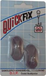 QuickFix háčik samolepiaci typ 2- 2ks - šedý
