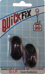 QuickFix háčik samolepiaci typ 2 - 2ks - čierny