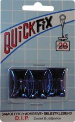 QuickFix háčik samolepiaci typ 4 - 3ks - chróm