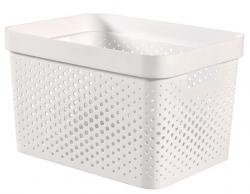 K Curver INFINITY RECYCLED 17L, biely, 36x27x22 cm