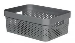 K Curver INFINITY RECYCLED 11L, antracit, 36x27x14 cm