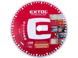Kot�� rezn� diamantov� segmentov�, o230mm, kame�/kov/drevo, EXTOL PREMIUM