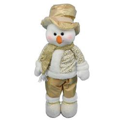 Postavika MagicHome Vianoce, Snehuliak, klobk, 43 cm