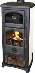 Kachle Thalia Cucina, bov, 8,3 kW, 106 cm, liatina/amot, s pecou