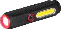 Svietidlo Strend Pro Flashlight, COB LED 120 lm, 35x35x132mm, USB nabjanie, Sellbox 10 ks