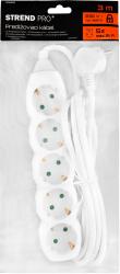 Cable GERMAN socket Strend Pro DG-805B 3,00 m, 5 sockets, HU, RO, SRB, CRO
