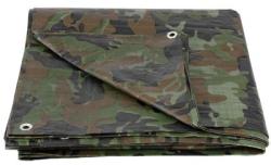 Plachta Tarpaulin Khaki 3x4 m, 80 g/m, zakrvacia, oliva/kamufl, s okami