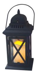 Lamp MagicHome LM3609, 14x14x30 cm, LED, 3xAAA, kov