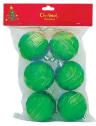 Gule MagicHome Vianoce, 6 ks, zelen, 6,5 cm