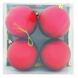 Gule MagicHome Vianoce, 4 ks, erven, 11 cm