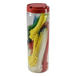 Sada viazac�ch s�ahovac�ch p�sok 150x2,5 mm, 1000 ks, multicolor