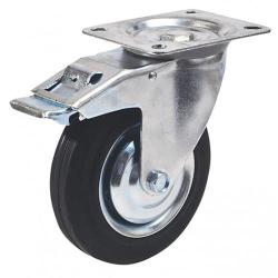 Koliesko RENOST 521F XD-V075C z, �ierne, oto�n�, s brzdou