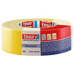 P�ska tesa� PRO Betonband, textiln�, �lt�, 48 mm, L-50 m