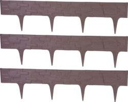 Palisda StonePalisade L-2,37 m, tmav hned, bal. 3 ks, 790x95/200 mm, UV