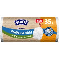 Vrecia Swirl, na odpad, za�ahovacie, biele, 35 lit., bal. 11 ks