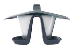 Krmtko Birdyfeed Double, Antracit, 28x18,5x17,3 cm, pre vtky