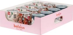 Svie�ka Bolsius Fragranced Glass Vianoce, 82/68 mm, v skle, Sellbox 12 ks