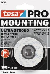 P�ska tesa� Mounting PRO Ultra Strong, mont�na, obojstrann�, lepiaca, 19 mm, L-1,5 m
