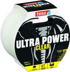 P�ska tesa� Ultra Power Clear, opravn�, PE, transparentn�, 48 mm, L-10 m
