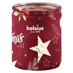 Svie�ka Bolsius Starlight, 82x68 mm, brusnica, v skle