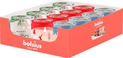 Svieka Bolsius Starlight, 82x68 mm, 3 druhy vn, v skle, bal. 12 ks