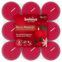 Svieky Bolsius True Glow, jablko/korica, ajov, bal. 18 ks