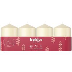 Svieky Bolsius Pillar Advent, krmov, 60x40 mm, bal. 4 ks