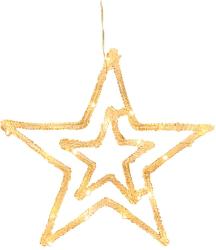 Dekorcia MagicHome Vianoce, hviezda, ABS, 20xLED tepl biela, 27.5 cm, 2xAA