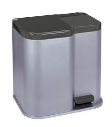 K�� Curver� DUO BIN 21 lit., strieborn�/�ierny, na odpad