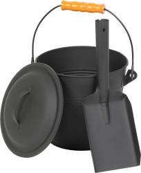 Vedro Strend Pro na popol, s lopatkou, 5,5 lit., 21,5x19,5 cm