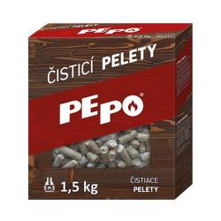 Pelety PE-PO� �istiace 1,5 kg, odstra�ova� sadz� do dymovodu, kachl�, kom�na
