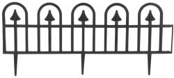 Ohrada Gardens F709, 78x34 cm, plastov�, �ierna, mini dekora�n� plot, bal. 4 ks