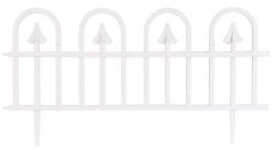 Ohrada Gardens F709, 61x32 cm, plastov�, biela, mini dekora�n� plot, bal. 4 ks
