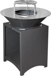Gril Strend Pro Fiesta, ierny, oce, priemer 75 cm, s ohniskom