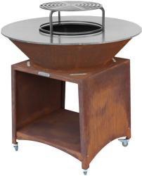 Gril Strend Pro Fiesta, prevedenie rust, oce, priemer 100 cm, s ohniskom