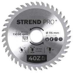 Kot�� Strend Pro TCT 115x1.8x22.2 mm 40Z, na drevo, p�lov�, SK pl�tky