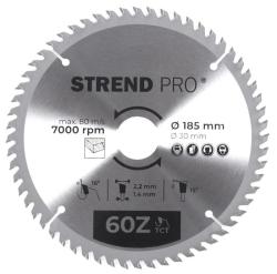 Kot�� Strend Pro TCT 185x2.2x30/20 mm 60T, na drevo, p�lov�, SK pl�tky