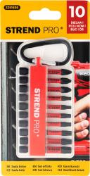 Sada bitov Strend Pro Premium, PH, PZ, TORX, S2 pevnos, 1/4", 50mm, 10 dielna